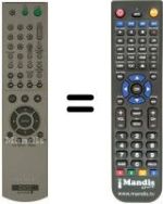 Télécommande équivalente RMT-D167P