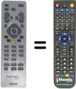 Télécommande équivalente RCT111SP1G