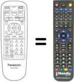 Replacement remote control Panasonic DVD-A150