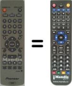 Télécommande équivalente Pioneer DV-U7
