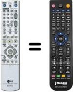 Télécommande équivalente LG 6711R1P108D