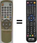 Télécommande équivalente 00104 K