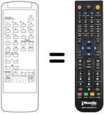 Télécommande équivalente 076100Q006