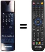 Télécommande équivalente 100 TS 009