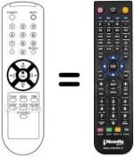 Télécommande équivalente 105-210A / J