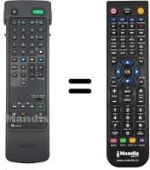 Télécommande équivalente Sony KV-X 2981 D