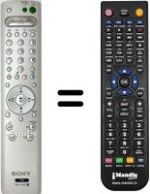 Télécommande équivalente Sony KLV-21 SG2