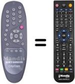 Télécommande équivalente 19900854