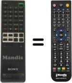 Télécommande équivalente Sony KV-M 1620