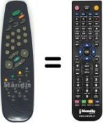 Télécommande équivalente Vestel 3240
