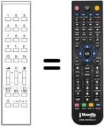 Télécommande équivalente 661202 A