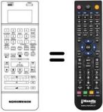 Télécommande équivalente NordMende V 1805 K