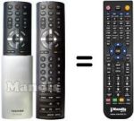Replacement remote control Toshiba 32 UL 863