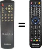Télécommande équivalente Samsung CX 5312W