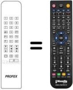 Télécommande équivalente Profex CTV 5520 VT
