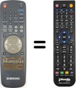 Télécommande équivalente Samsung SV-35 XK
