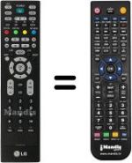 Télécommande équivalente LG 42 LE 2R