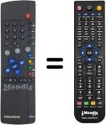 Télécommande équivalente Grundig TVR 3710