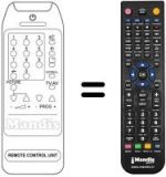 Télécommande équivalente 79000151109