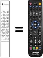 Télécommande équivalente 939P-163A1