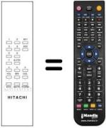 Replacement remote control Hitachi CPT 2636