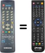 Télécommande équivalente Samsung TVP 5050 X