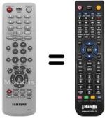 Gleichwertige Fernbedienung Samsung DVD R-121