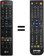 Télécommande équivalente LG 32 LK 430