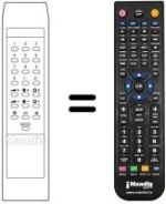 Télécommande équivalente Crown CTV-2037 R