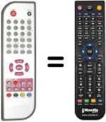 Télécommande équivalente Autovox AX DGR 10USB