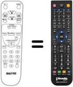 Télécommande équivalente B12628
