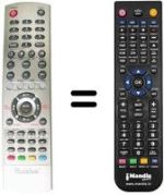 Télécommande équivalente KEYMAT KE LC 3253 T