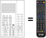 Replacement remote control Salora CHASSIS KI