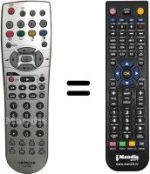 Télécommande équivalente Hitachi 28 LD 5200 E