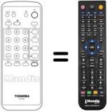 Télécommande équivalente Toshiba 1732 TD