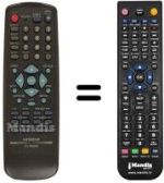 Télécommande équivalente DV-RM 500