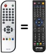 Télécommande équivalente Sansui DVB 01