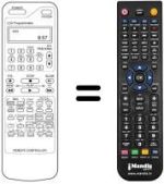 Gleichwertige Fernbedienung Crown DVR 7375 D