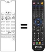 Télécommande équivalente Sonolor SM 55050