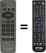 Télécommande équivalente Panasonic TC-14JR1 C