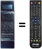 Télécommande équivalente Sanyo 3800 EX