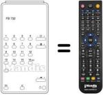 Télécommande équivalente FB 732
