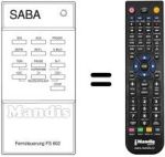 Télécommande équivalente FS 602