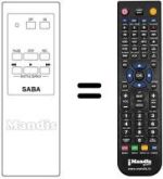 Télécommande équivalente FS 604