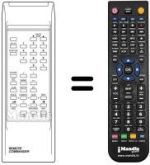 Replacement remote control FT 1040 A / TEXT