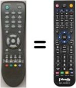 Télécommande équivalente RC 750