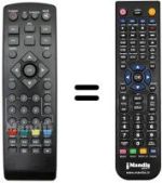 Replacement remote control Fuba ODE 760