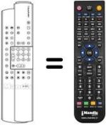 Télécommande équivalente Blaupunkt MC 63-40 VT 7 669 460