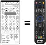 Télécommande équivalente Sony KV-C 2530 B