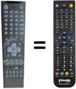 Télécommande équivalente NordMende LCD 3205 SE
